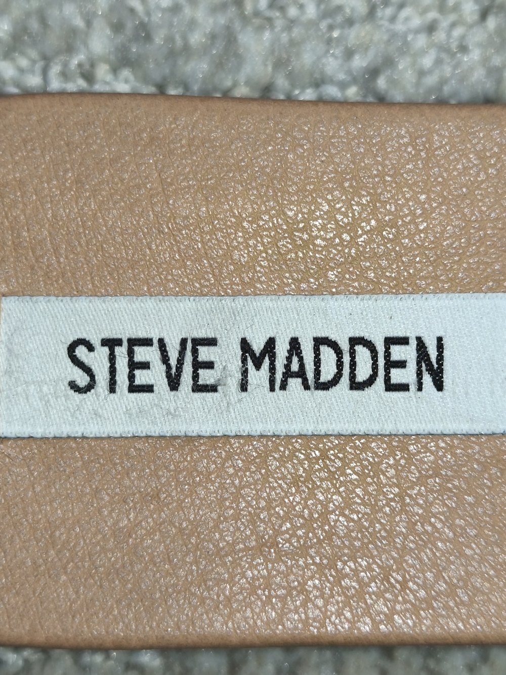 Steve Madden Women's Sandals Brown Leather Size 10 Slip On Open Toe - Picture 8 of 8
